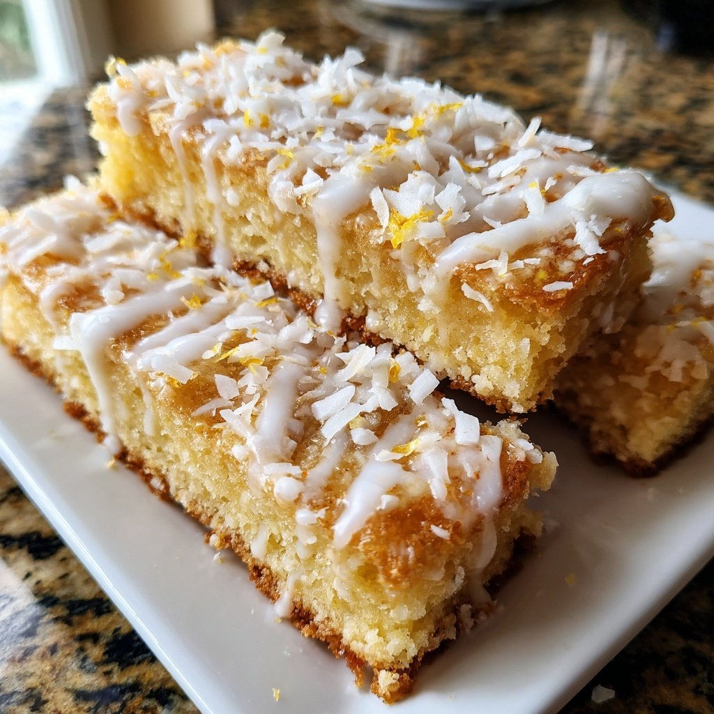 Meyer Zitronen Kokos Riegel