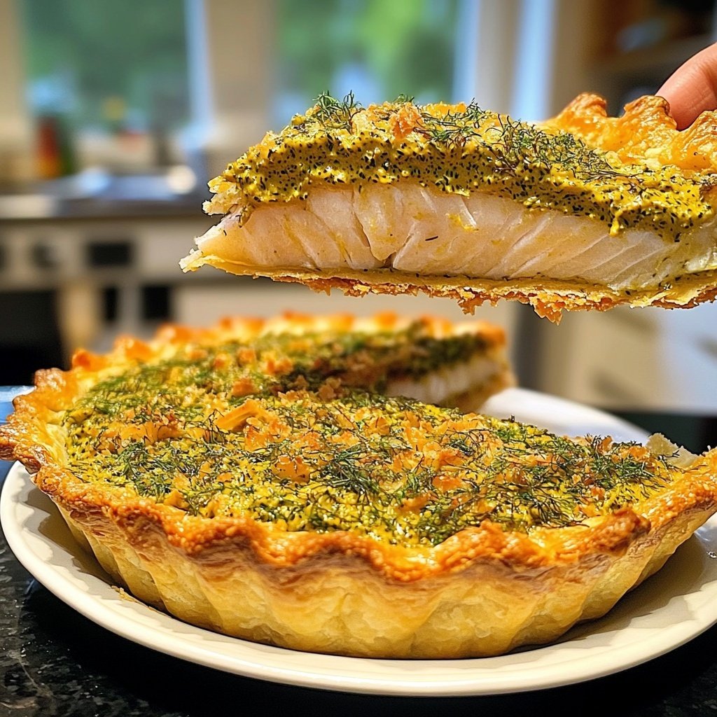 Lachsfilet mit Senf-Dill-Kruste