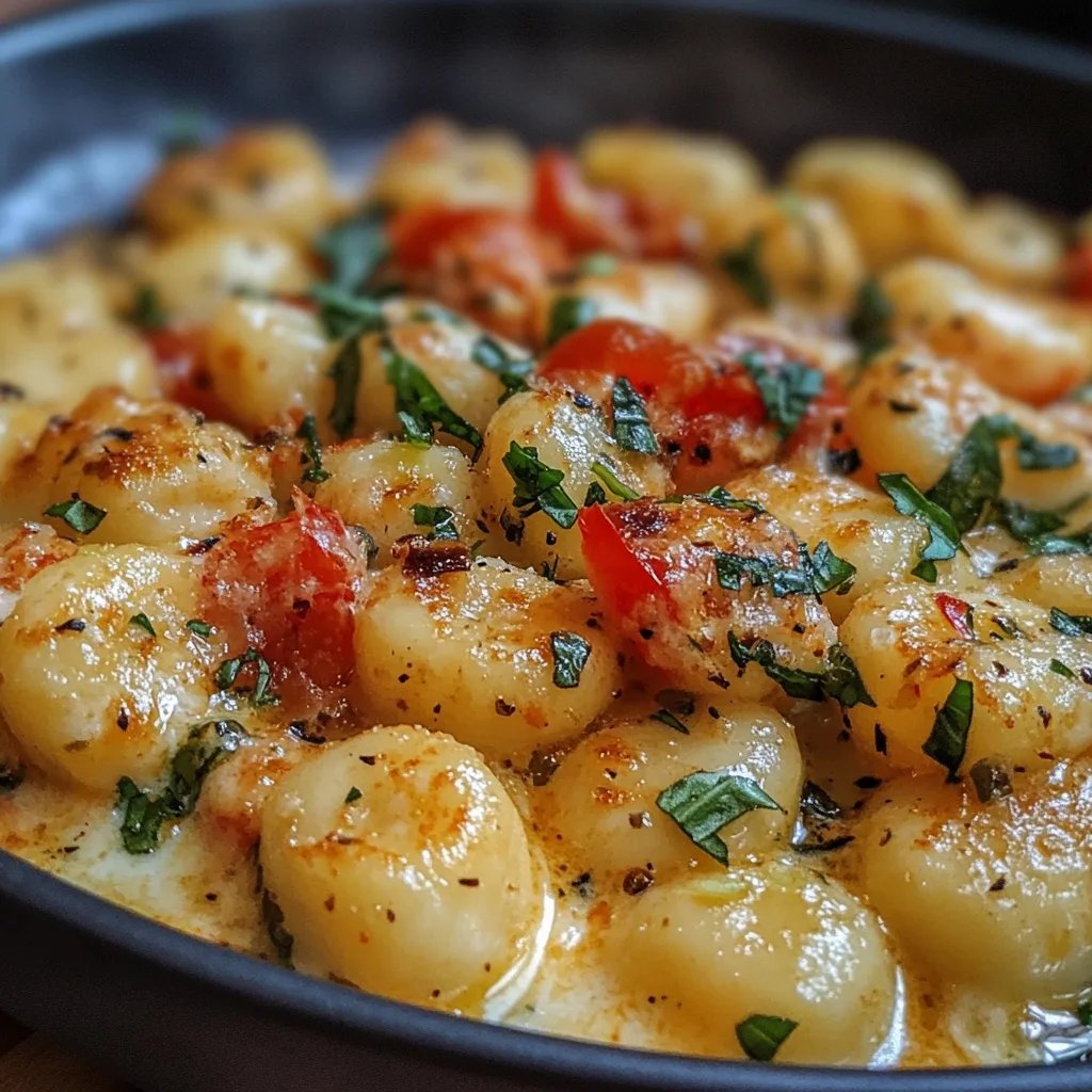 Cremige Gnocchi-Pfanne mit Gemüse