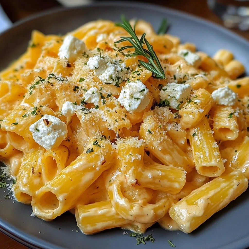 Kürbis Feta Pasta