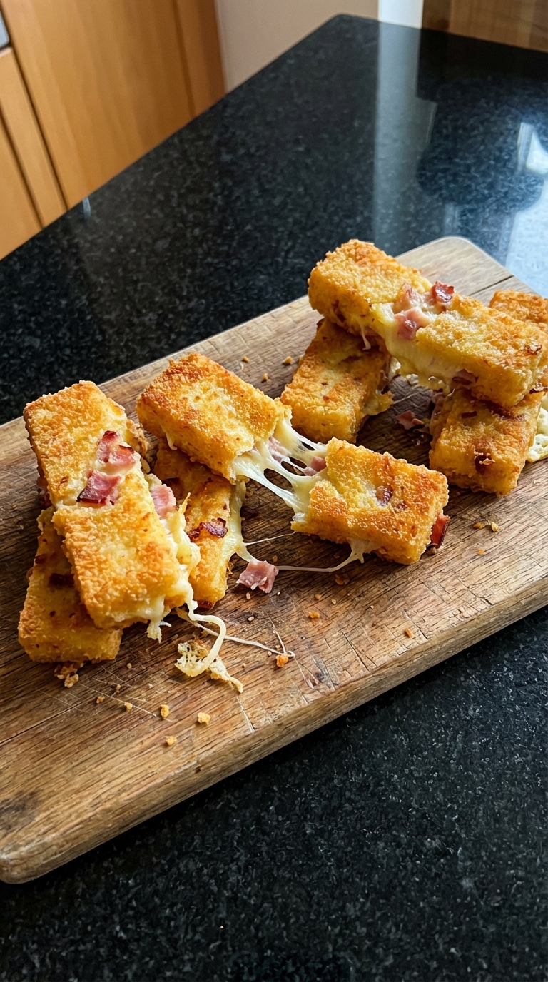Käse Sticks mit Schinken
