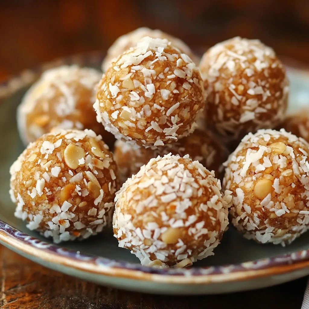 Susse Mandel Kokos Kugeln