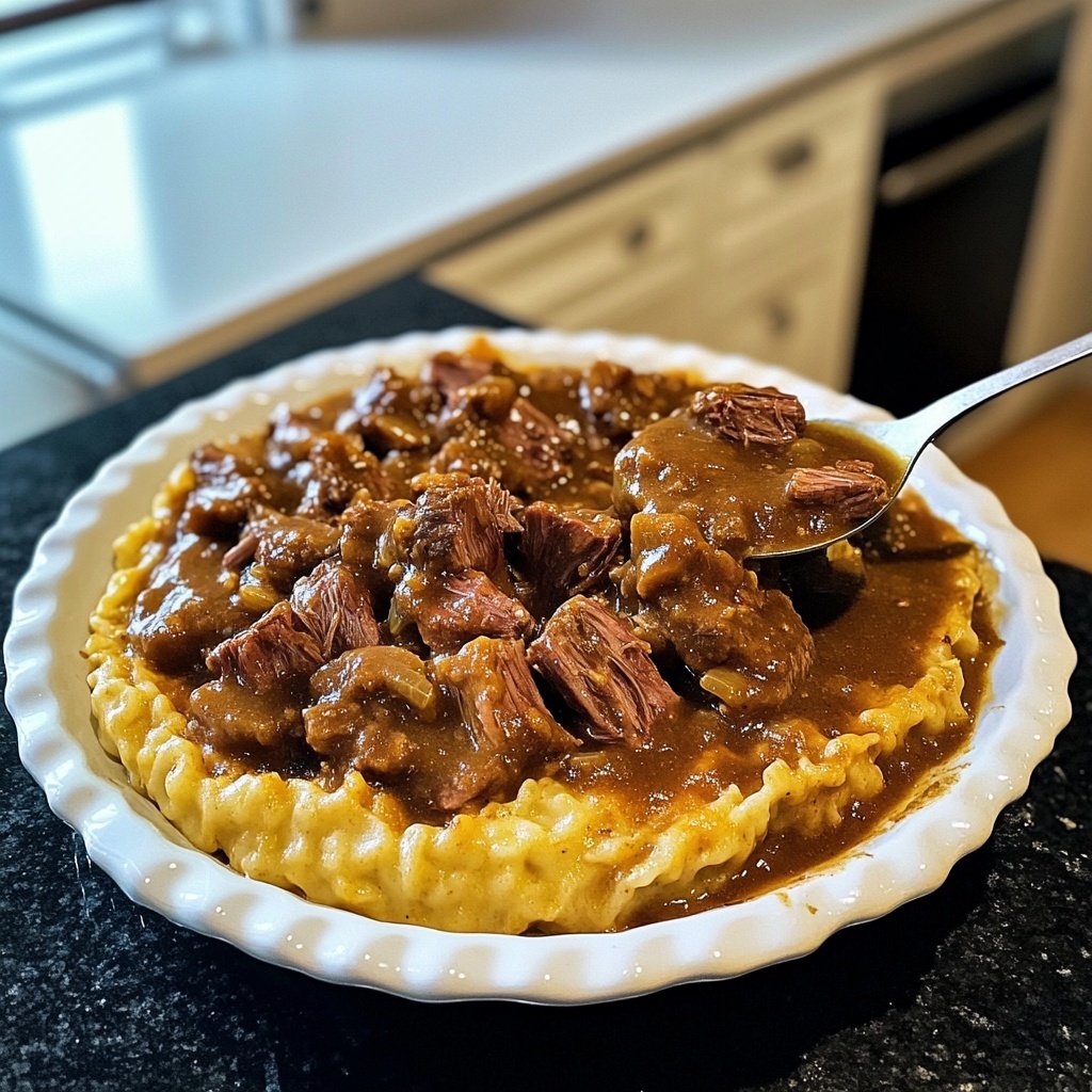 Wildschweinragout mit Spätzle