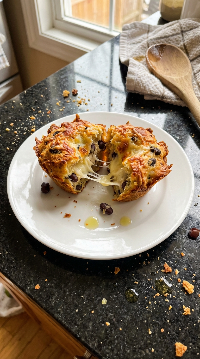 Knusprige Bohnen Muffins mit Käse