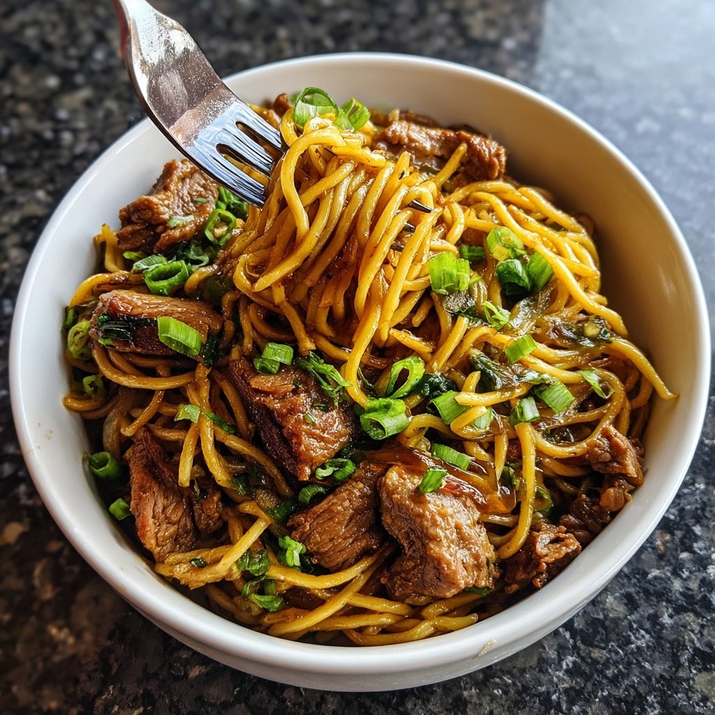 Instant Pot Schweinefleisch Lo Mein Umami