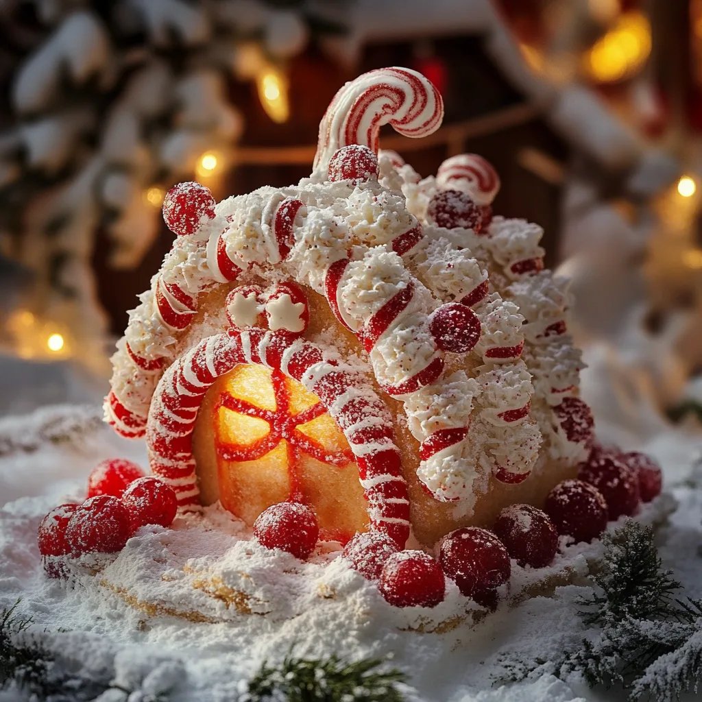 Festliche Zuckerstangen Kekse