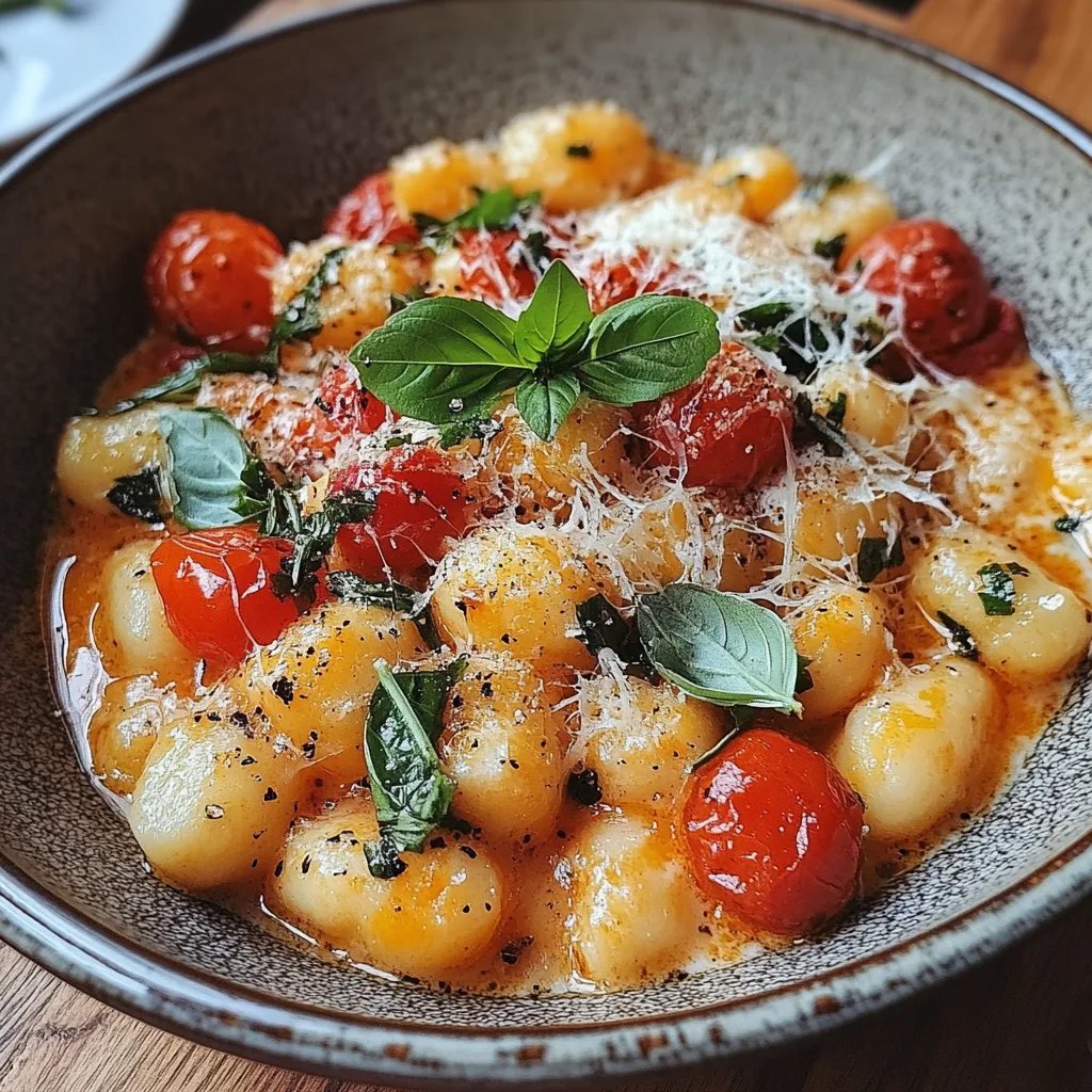 Gnocchi mit Tomaten und Mozzarella