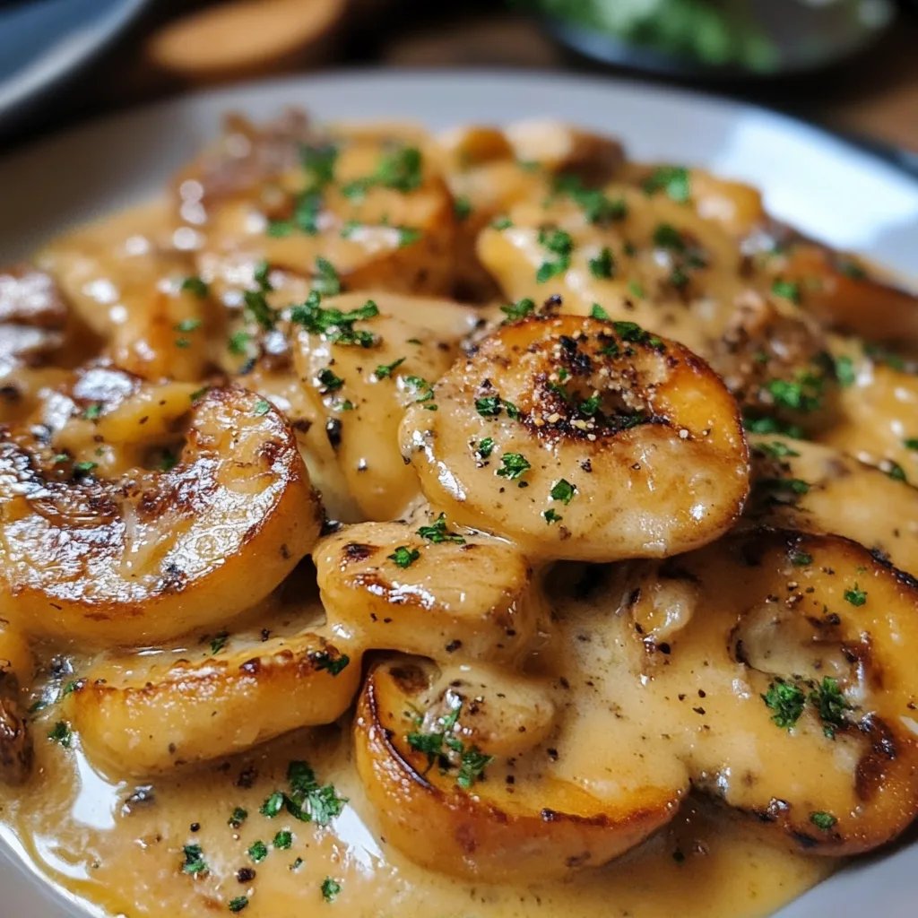 Cremige Gnocchi-Pilz-Pfanne
