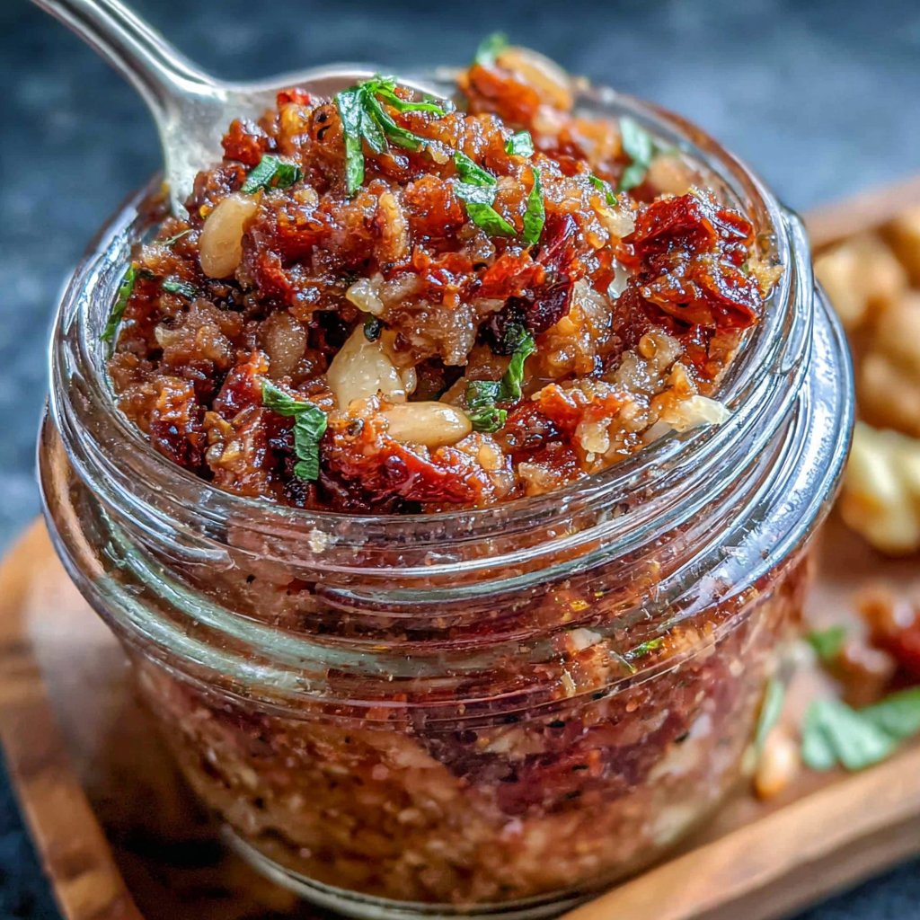 Getrocknete Tomaten Mandel Pesto