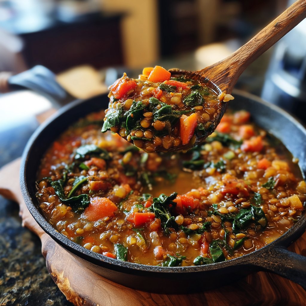 Linsen- und Grünkohleintopf