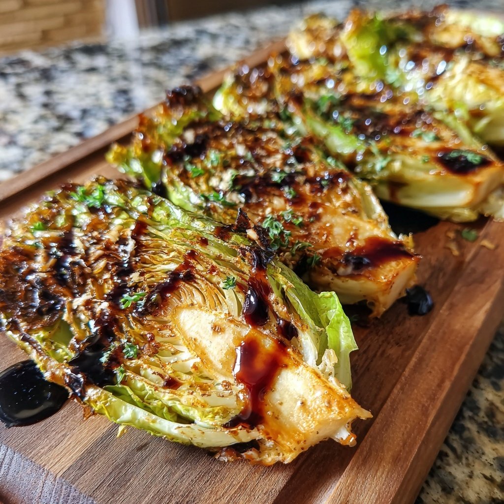 Veganer Ofenrosenkohl mit Balsamico-Honig-Alternative​