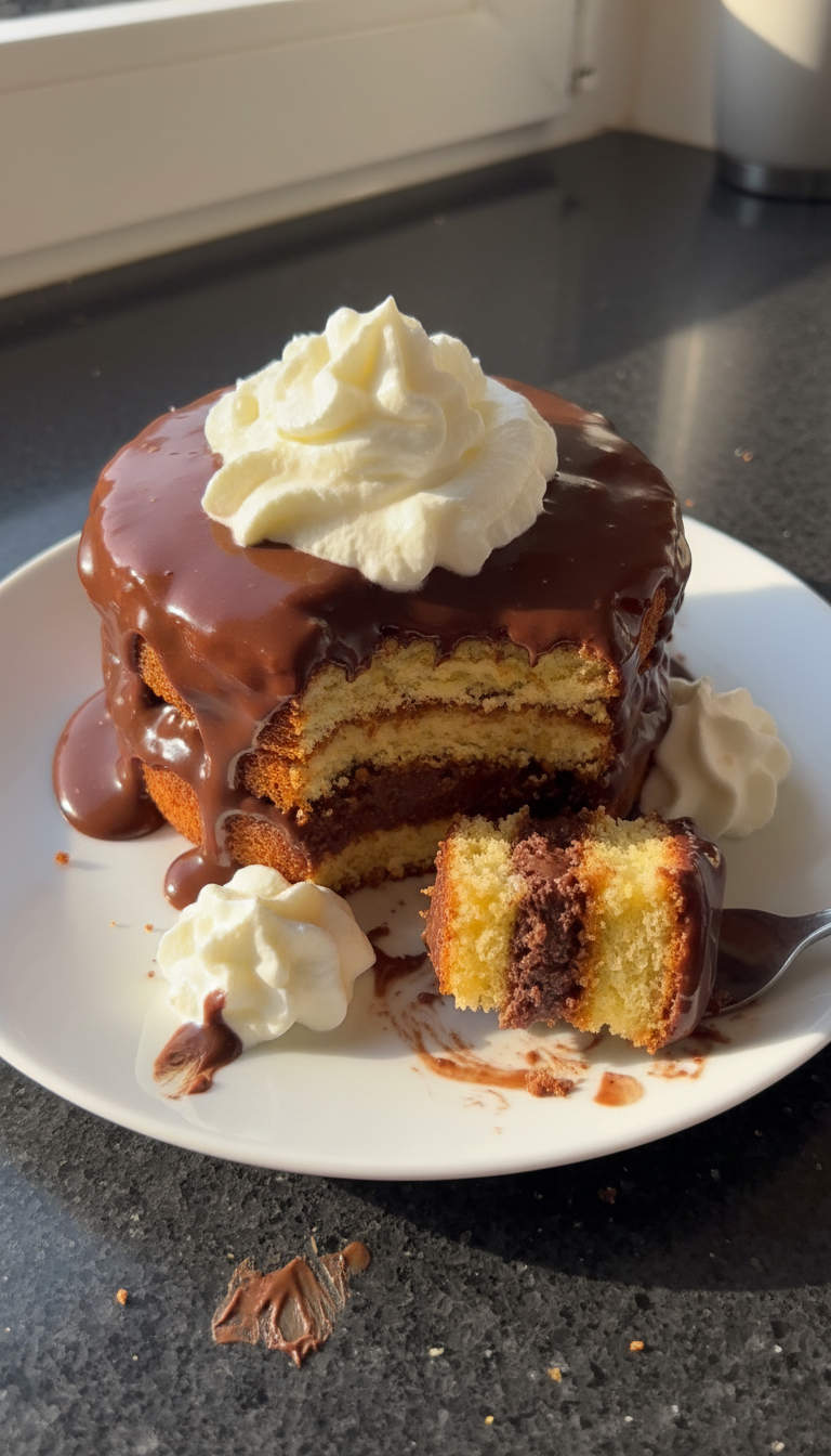 Schoko Pudding Schichtkuchen