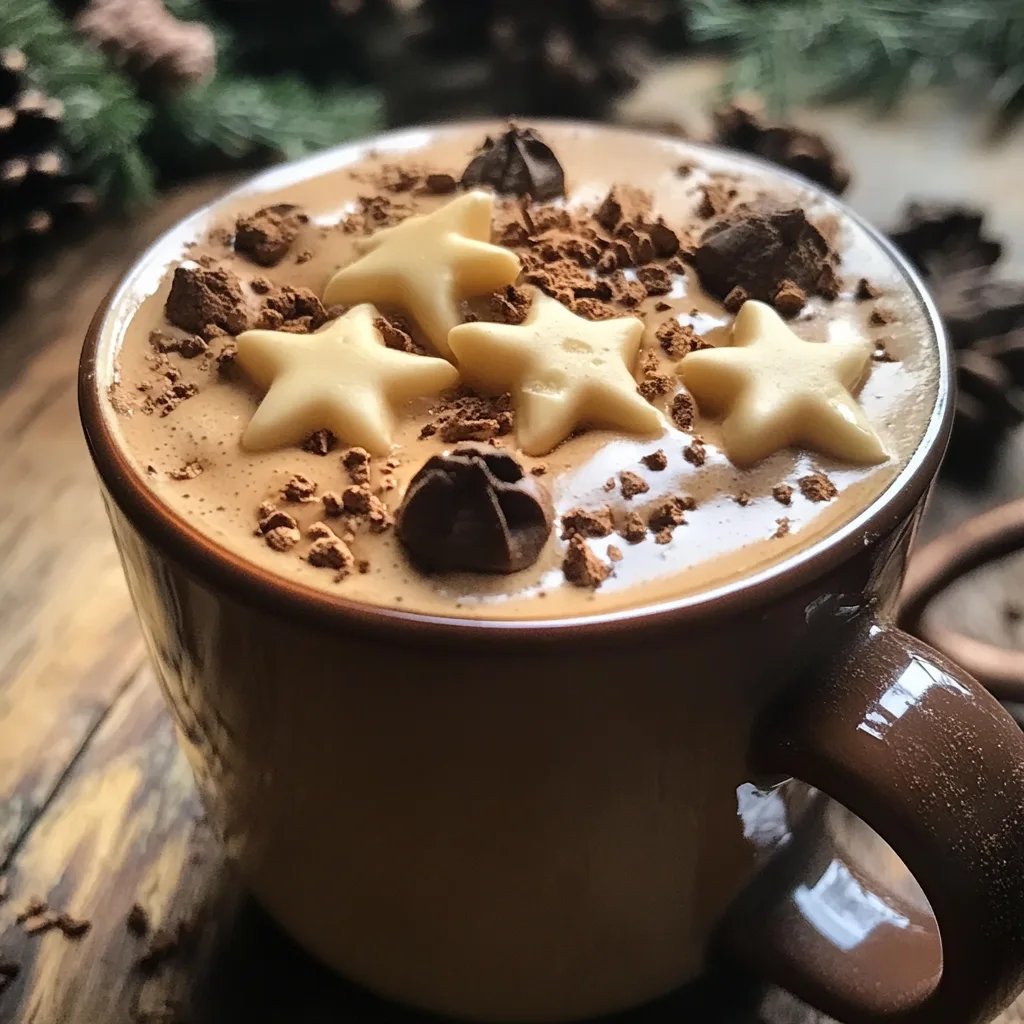 Weihnachtliche Mokkasterne