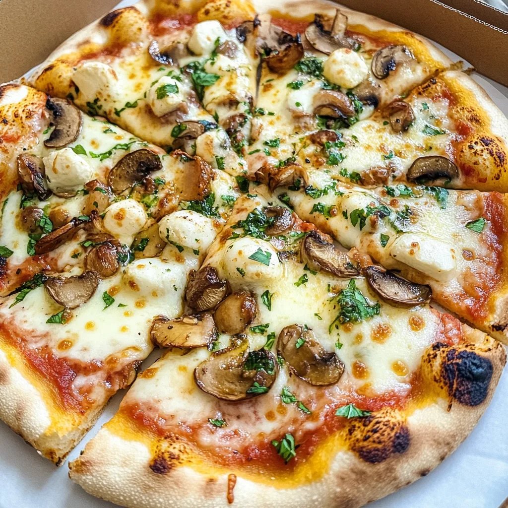 Pilzpizza mit frischen Kräutern: Ein unglaublich ultimativer Genuss für 4 Personen