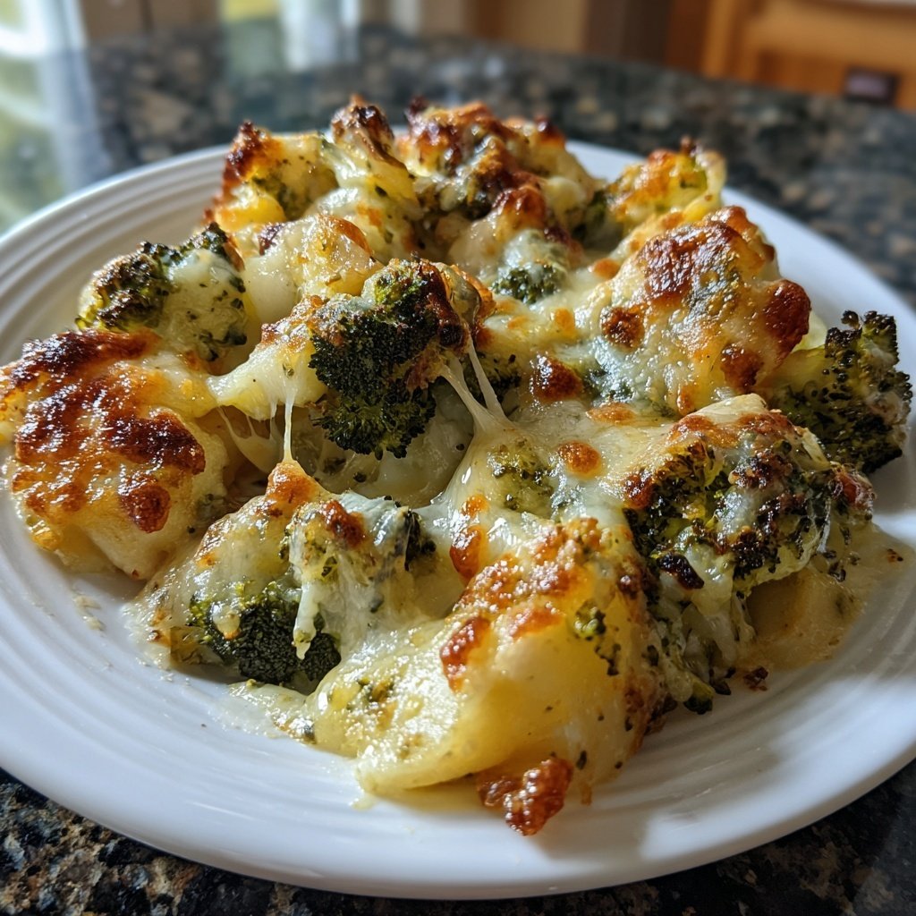 Raclette mit Brokkoli und Käsesoße