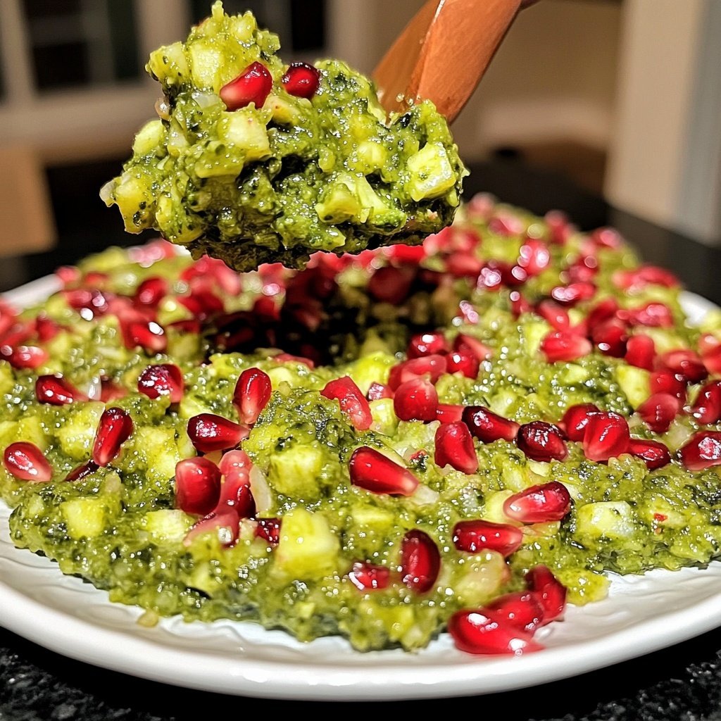 Brokkoli-Tatar mit Granatapfel Rezept