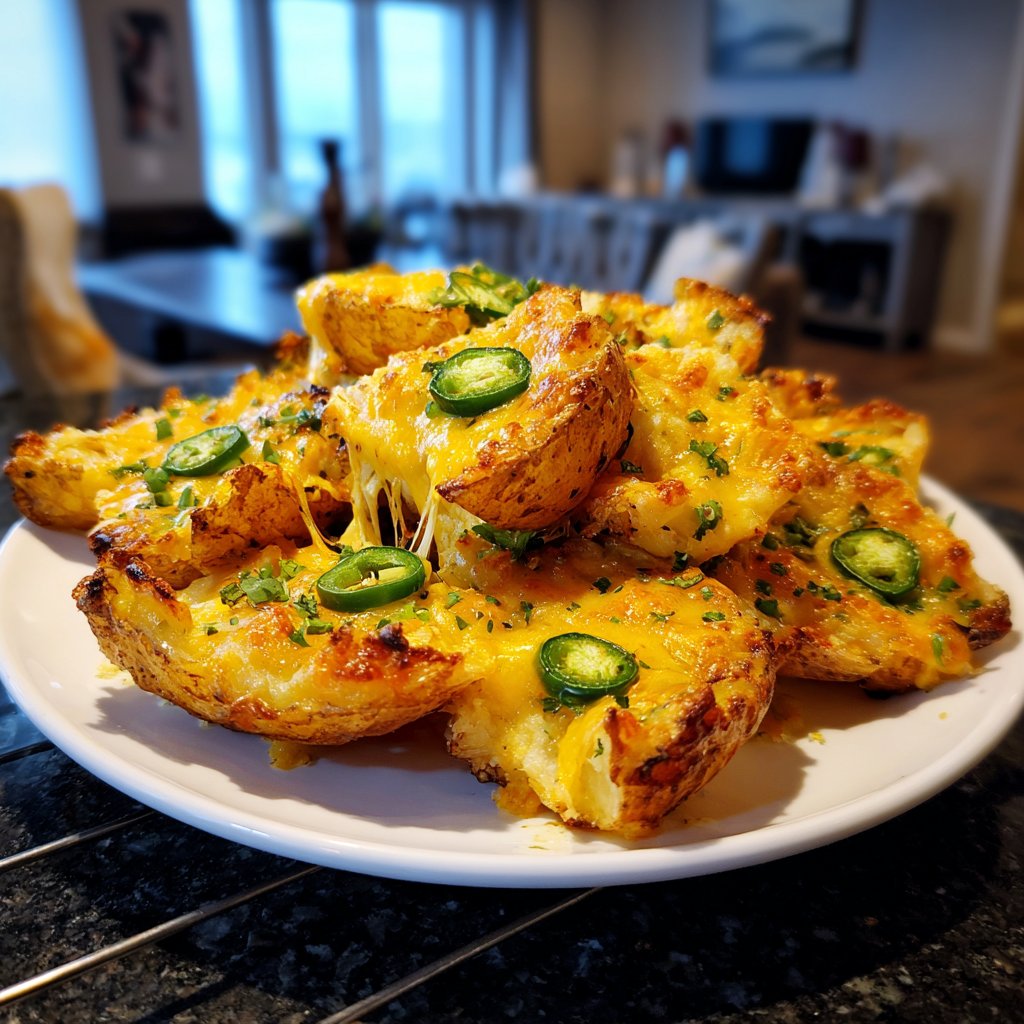 Würzige Gefüllte Airfryer-Kartoffeln