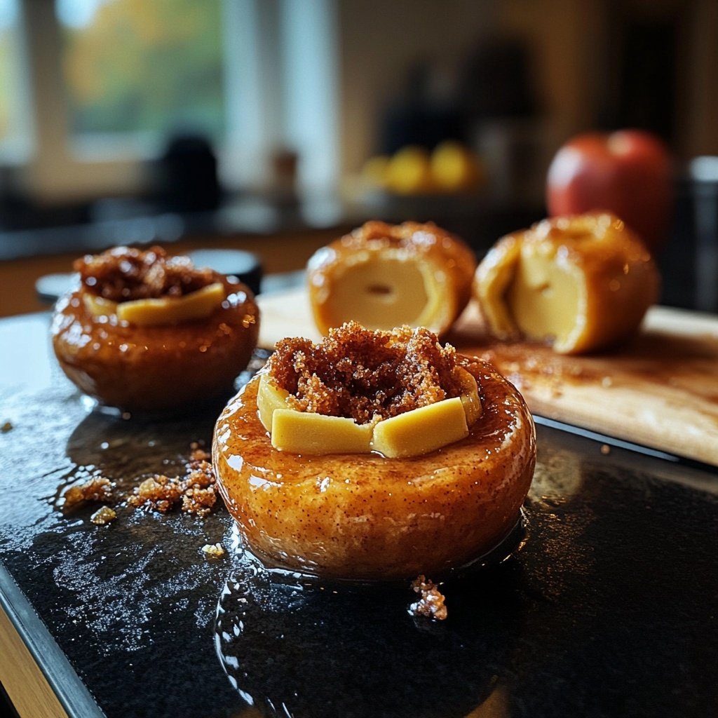 Bratapfel mit Marzipanfüllung