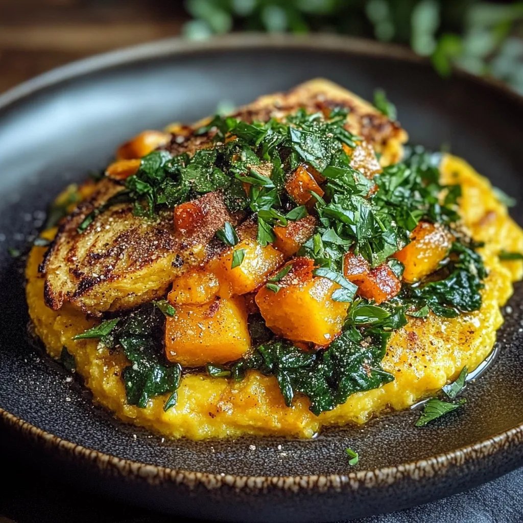 Herbstliche Kürbis-Polenta mit aromatischer Salbeibutter: Ein Unglaubliches Ultimatives Rezept für 4 Personen